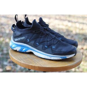 Salomon XT-Rush Trail Sneaker Shoes Quicklace Hiking Black Blue
